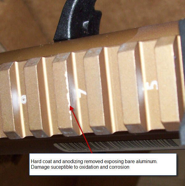 FN SCAR 16s Picatinny Rail Damage